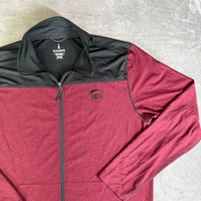 UPS Delivery Men Full Zip Jacket Burgundy Bla...