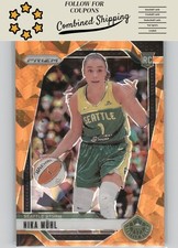 2024 Panini Prizm WNBA #75 Nika Muhl Ice Orange Prizms