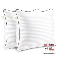 Throw Pillows Insert, 18'' x 18'' Set of 2, 18x18 Inch Pack of 2 White