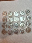 20-1964 Uncirculated JFK Half Dollars 90% Silver In Airtight Capsules