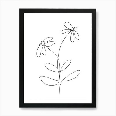 Gänseblümchen 1 Kunstdruck gerahmt Wandbild Poster Leinwanddruck Bild