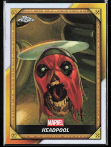 Headpool [Black] #CB-21 Marvel 2025 Topps Chrome Deadpool Comic Book Gold card