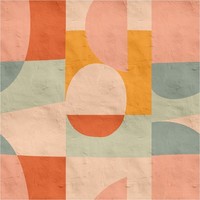 Fototapete Formen Vliestapete Grafik Rosa Irange Betonwand Wohnzimmer