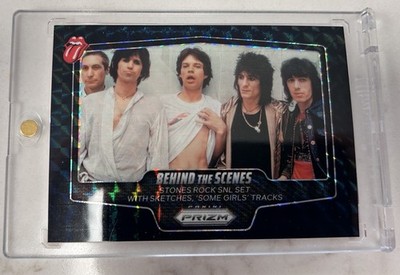 2025 Panini Prizm Rolling Stones Behind The Scenes 1/1 No.8 Black Finite