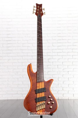 Schecter Stiletto Studio-5 FF Bass Guitar - Honey Satin