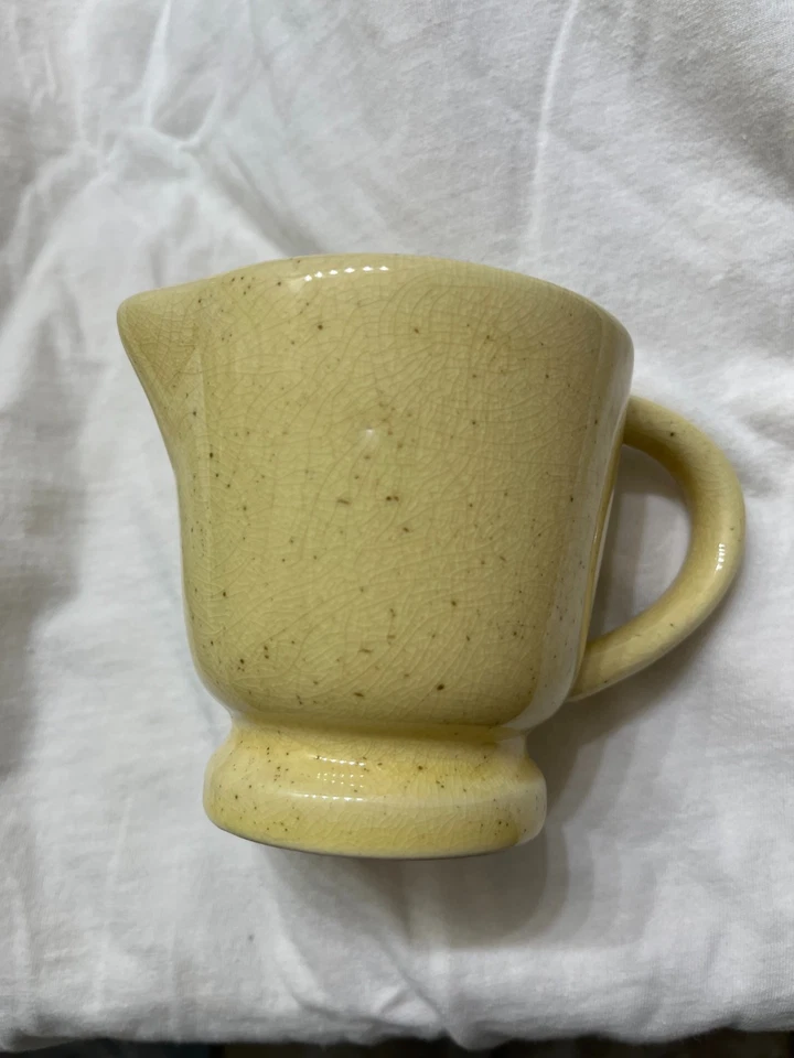 Candelabro/taza crema Fall Bath & Body Works 1999 cerámica amarilla Foto 2 de 4