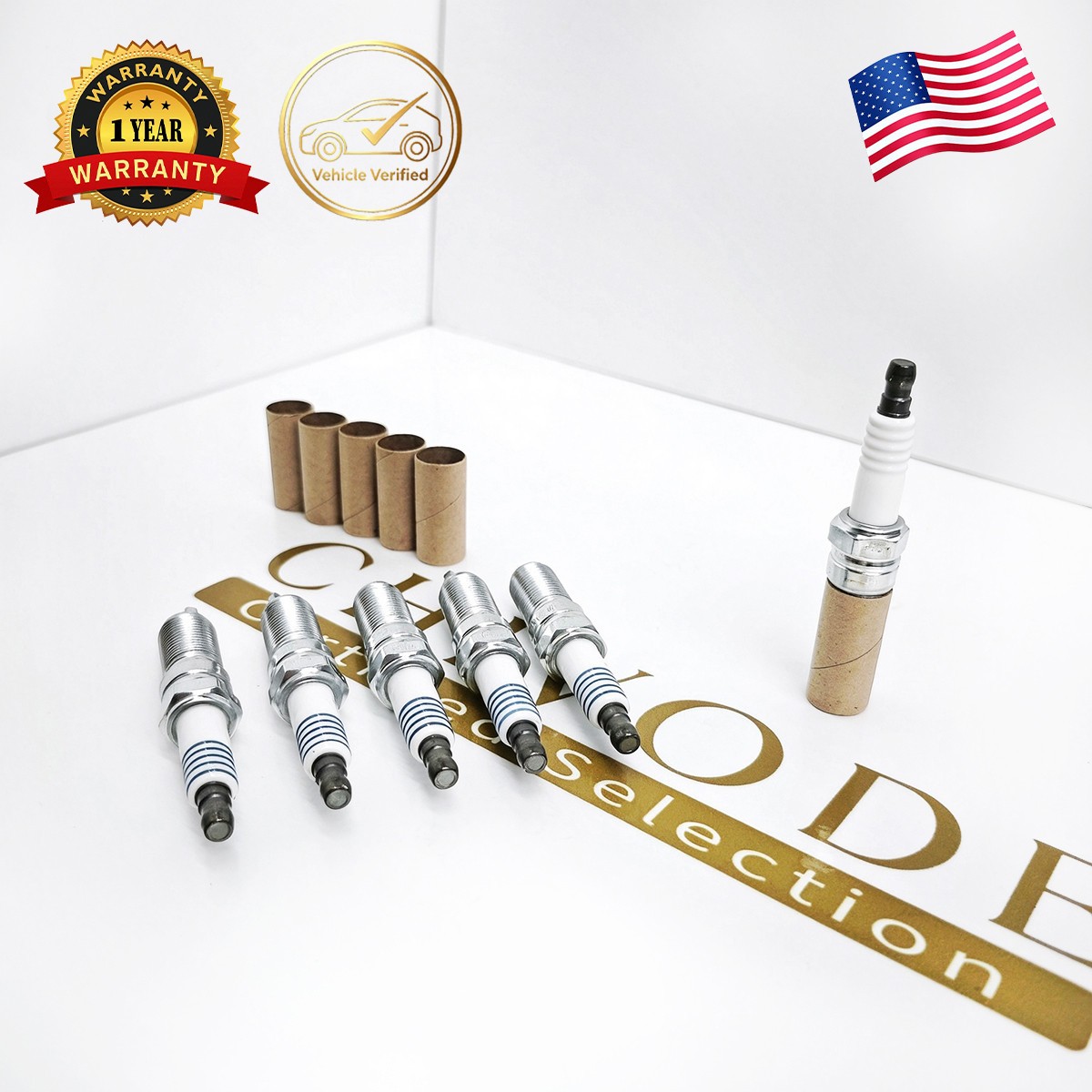 Set of 6 New SP-594 Iridium Spark Plugs SP578 SP542