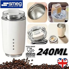 240ML Leakproof Insulated Thermal Travel Coffee Mug Cup Flask Stainless Steel