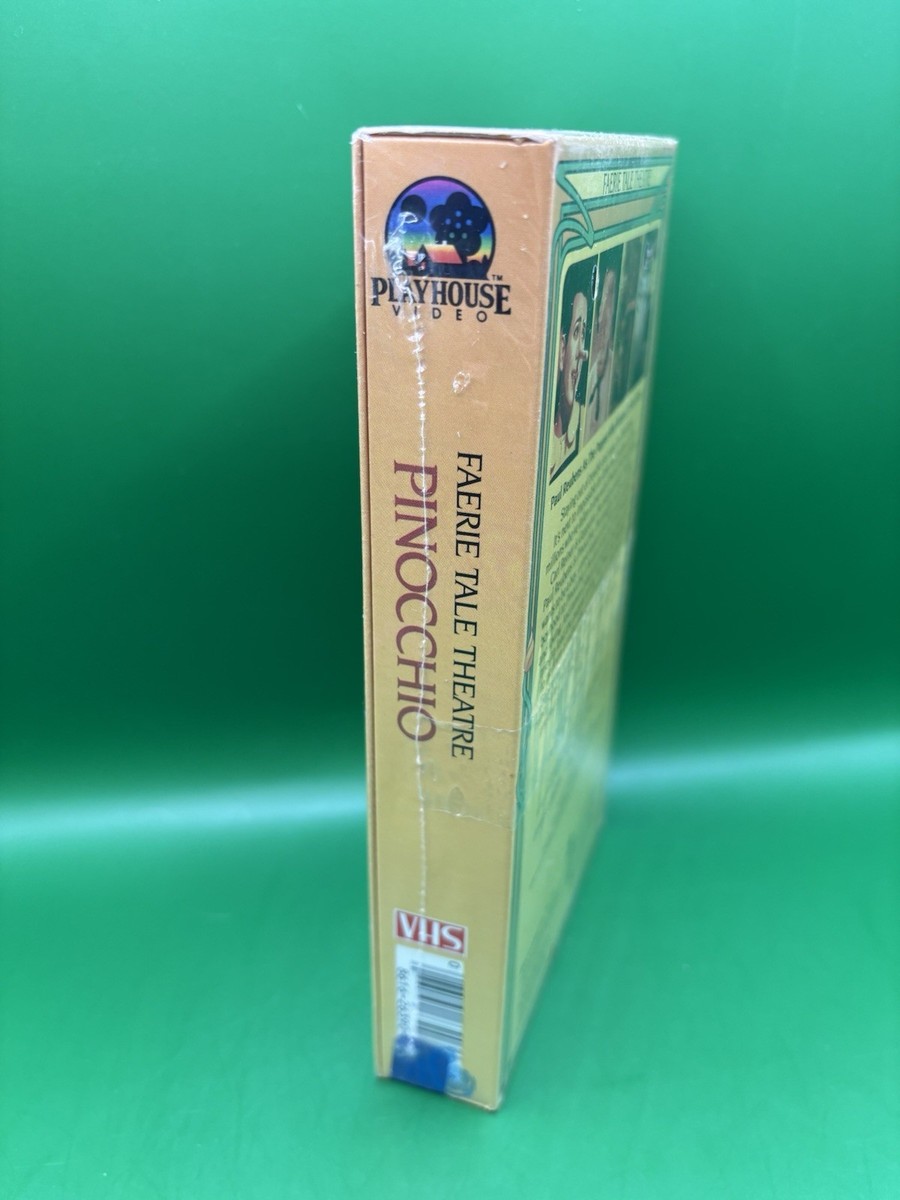 1983 Faerie Tale Theatre Pinocchio (VHS) New, Factory-Sealed