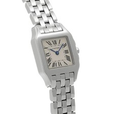 CARTIER Santos Demoiselle Sm W25064Z5 White Ladies Used Watch #31117 3