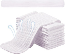 10 Pack 6 Layer Gauze Cotton Bra Liners Under Bra Pads Breast Pads for Summer