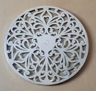 Vintage 10” Tiffany & Company Sterling Silver & Glass Trivet - RARE!