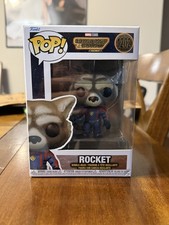 Funko Pop! Vinilo Marvel Guardianes de la Galaxia Vol. 3 Rocket Bobble-Head #1202
