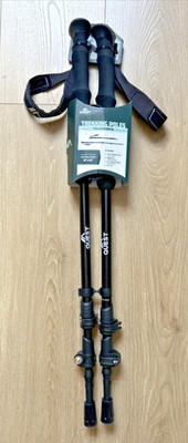 QUEST Telescoping Aluminum Trekking Poles in Black 26'' to 54'' CEH03044 New