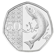 2023 Atlantic Salmon 50p (with privy mark)