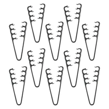  10 Pcs Fluffy Textured Styling Comb Wide Tooth Hair Volume for Bangs Men's