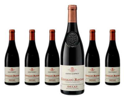 6 x Delas Frères Côtes du Rhône Saint Esprit   2024