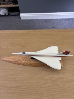 Vintage Plastic Large Model Airliner Concorde British Airways..See Photos