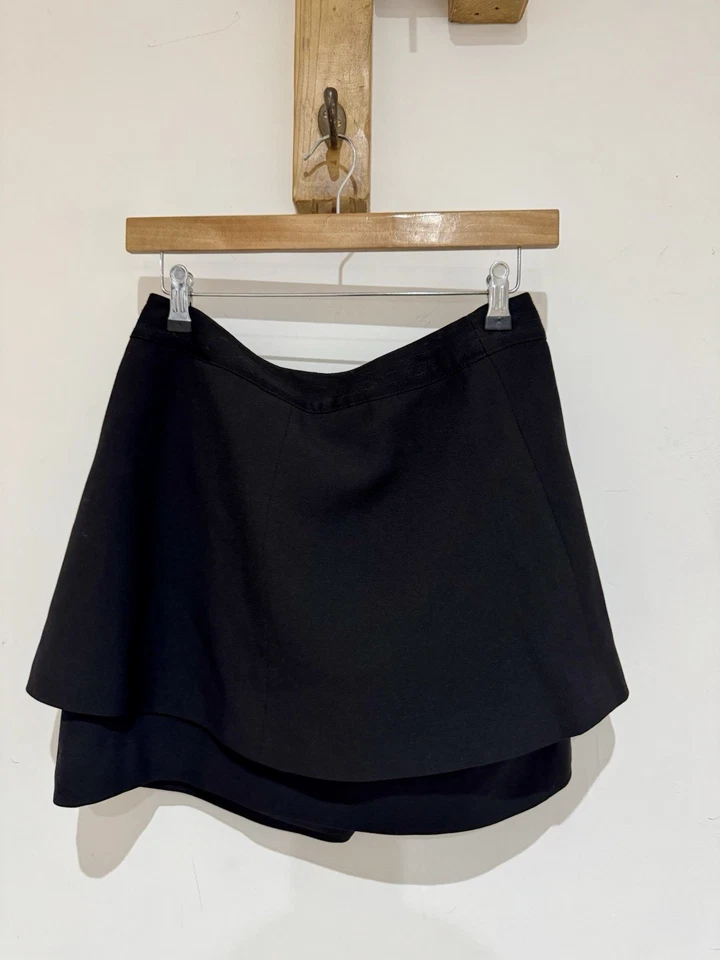 NWT Finders Keepers Australia Tear It Down Black Asymmetric Mini Skirt £115 Sz S - Image 4 of 4