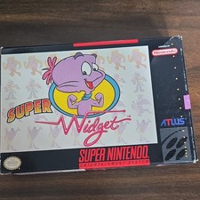 Atlus Super Widget (Nintendo SNES) w/ Manual Platformer NTSC-U/C 1993 W/o Manual