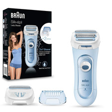 Braun Silk-Épil Lady Shaver, Damenrasierer Elektrisch, 3-In-1 Elektrischer Rasie