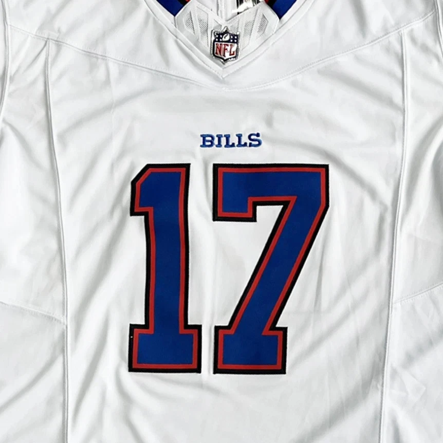 NWT Men's/Youth Bills #17 Josh Allen White Jersey