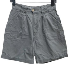 Vintage Y2K Eddie Bauer Flat Front Mom Shorts 6 High Waist Gorpcore Utility Cuff