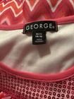 Girls size XL (14-16) sequined sleeveless long skirted Lined blouse layered Pink — photo 2