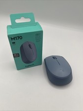 Logitech M170 Wireless Mouse for PC, Mac, 2.4 GHz, USB Mini Receiver, Blue Gray