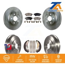 Front Rear Disc Brake Rotors Ceramic Pads And Drum Kit For Chevrolet Sonic