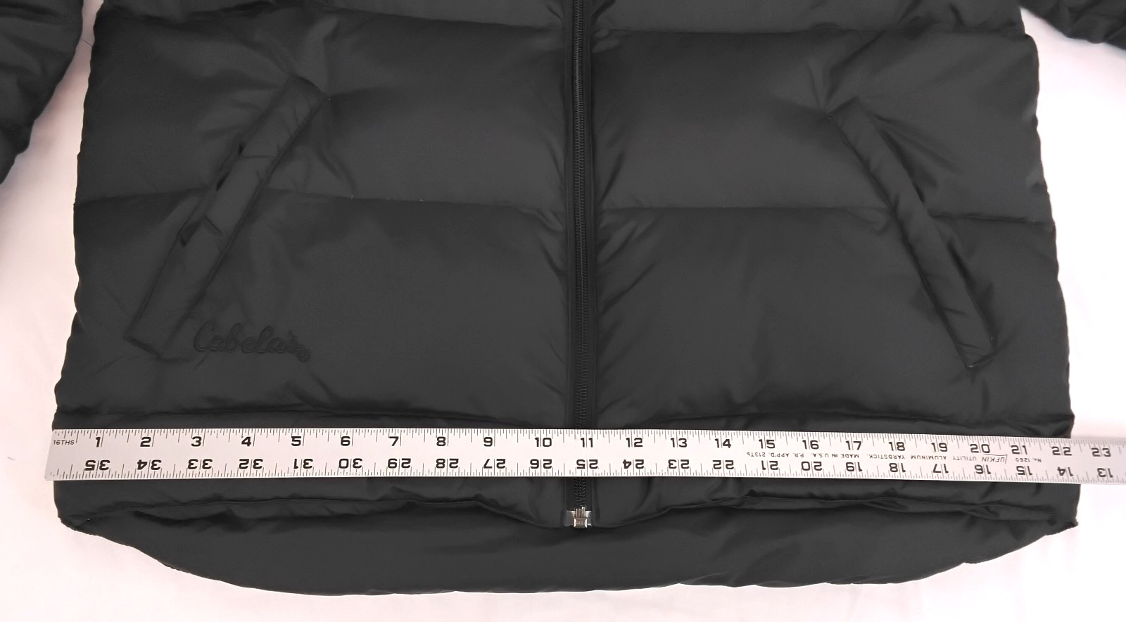 Cabela's Down Jacket Men's Medium Black Full Zip … - image 15