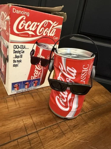 Vintage Takara Coca-Cola Dancing Coke Can Classic Collectible 1989 Original box