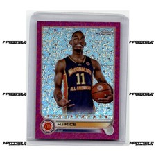 2022 Topps Chrome McDonald's A/A - Fuchsia #55 MJ Rice Rookie /150