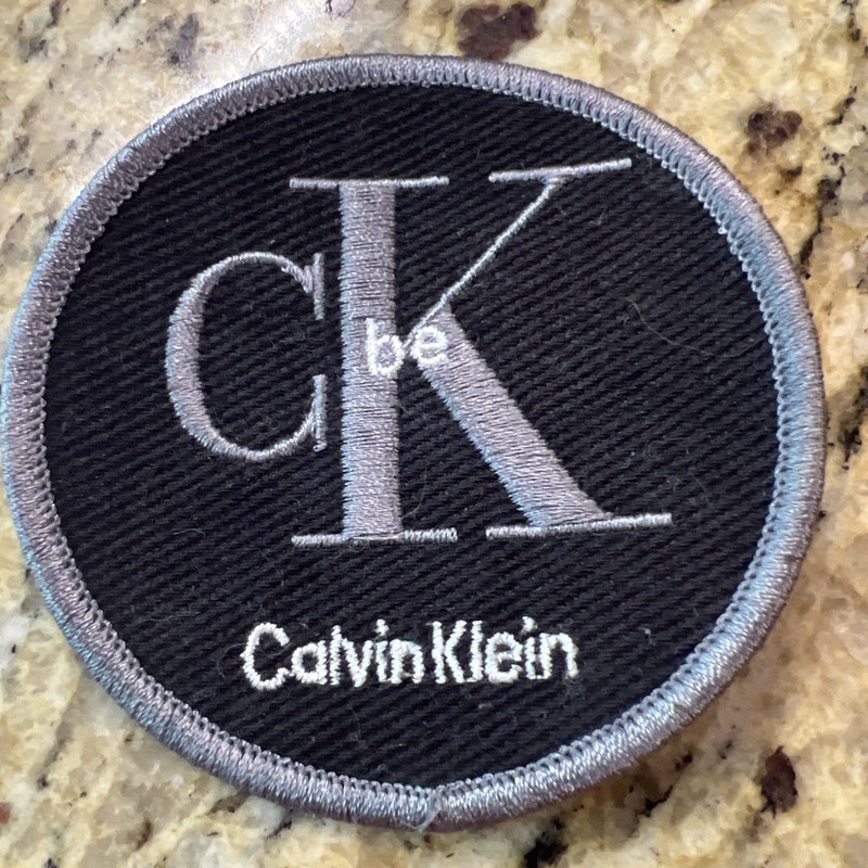 Rare Vintage Calvin Klein Embroidered Iron-on/Sew On Patch