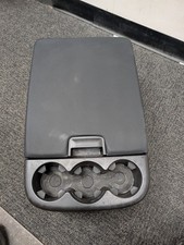 07-13 Silverado Center Console Jump Seat Lid Storage Cup Holder Black Oem