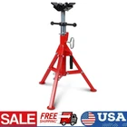 2-Ball V-Head Pipe Stand 2500LBS Pipe Jack 24"-42" Height 1/2" to 12" Pipes