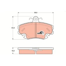 Satz Bremsbeläge Bremsklötze vorne für Renault 19 1 B/C53 D53 L53 2 | 553290