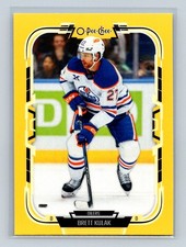 2025-26 O-Pee-Chee Hockey Yellow Brett Kulak #22 Edmonton Oilers