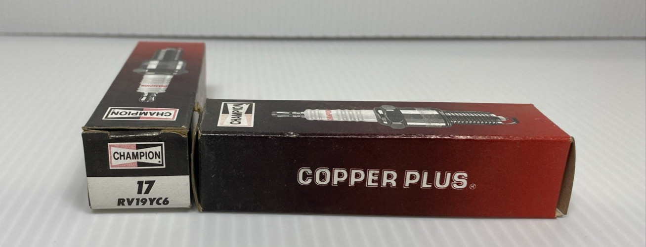 Lot of 2 Champion Copper Plus Spark Plugs 17 RV19YC6