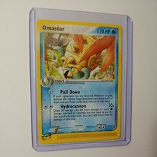 Pokémon TCG Omastar 2003 EX Sandstorm 19/100 Rare Non-Holo Card Near Mint