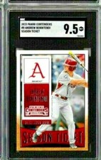 2015 Panini Contenders Andrew Benintendi Season Ticket SGC 9.5