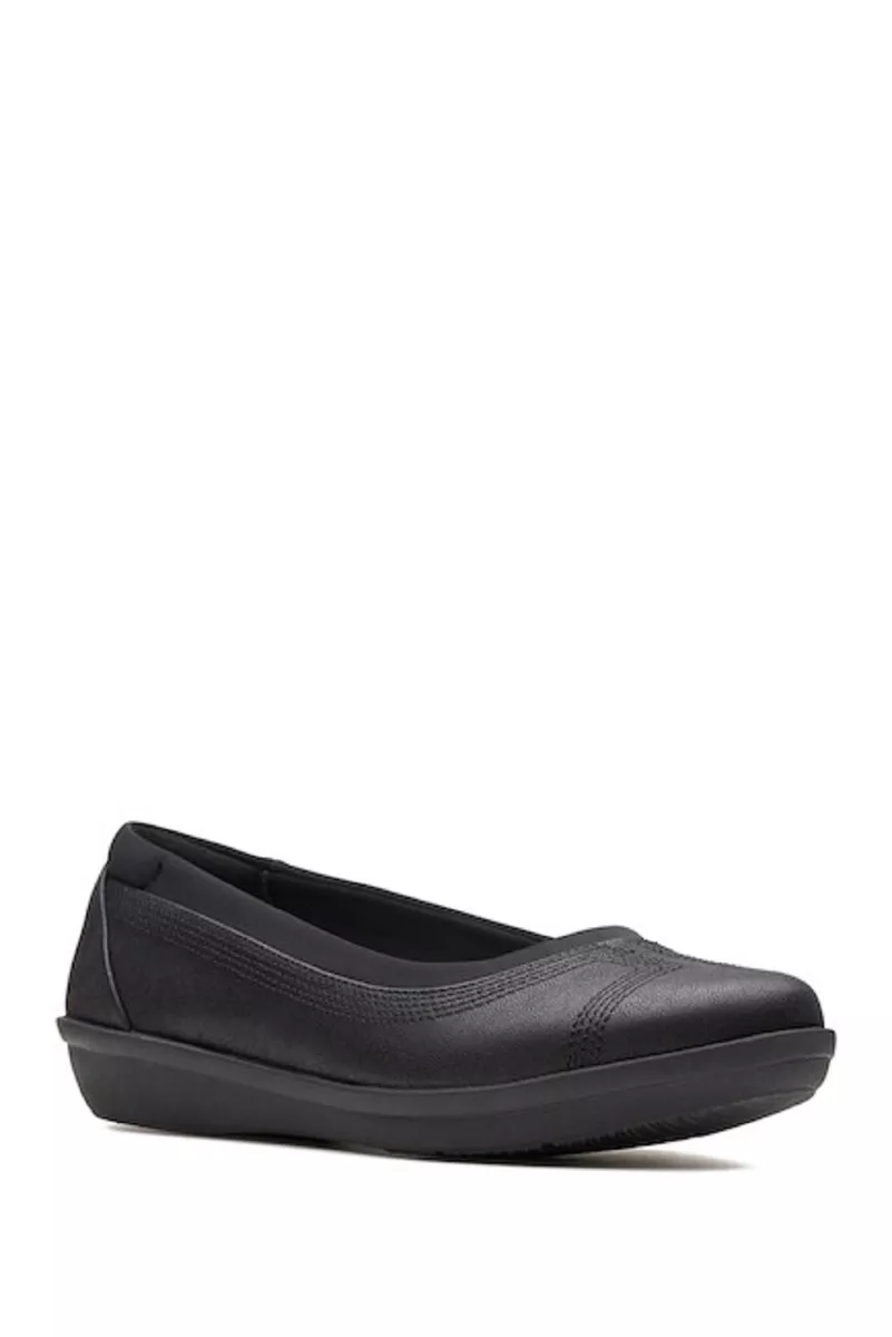 Clarks ayla cheap low black