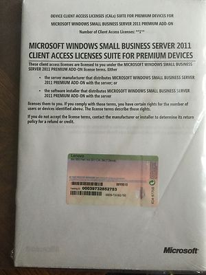 MS Windows SBS 2011 Premium Add-on CAL Suite - 1 Device CAL mit MwSt Rechnung
