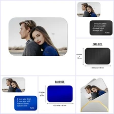 Personalized Full Color Photo Printing Custom Stainless Steel Custom Wallet Card