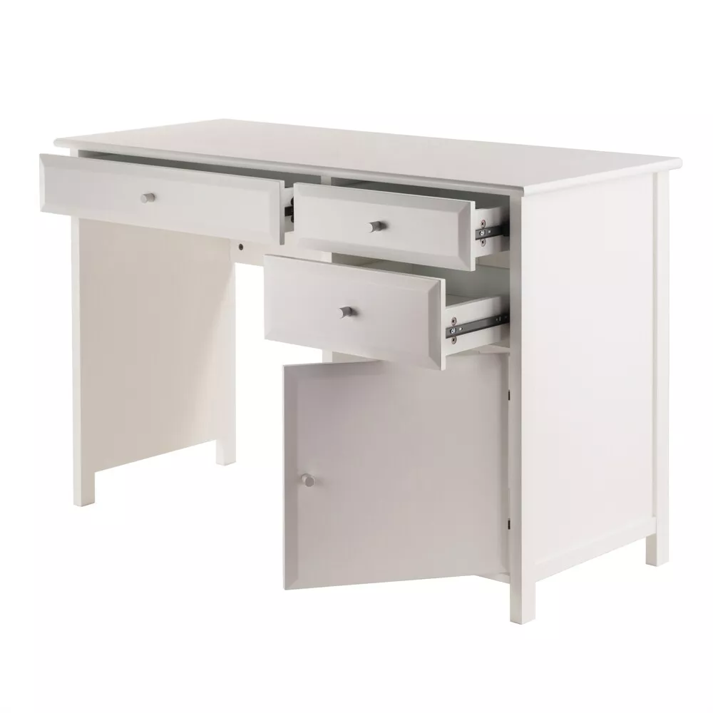 Delta white office writing desk deals