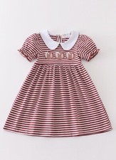Girls Size 5 Burgundy Football Dress