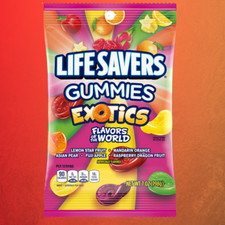 Life Savers Life Savers Exotics Gummies Candy Bag, 7 Oz Bag, 7.2 Oz 1-Bag 