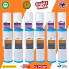 6 Set 0.5 Micron Sediment Coconut Carbon Replacement Water Filter Cartridges