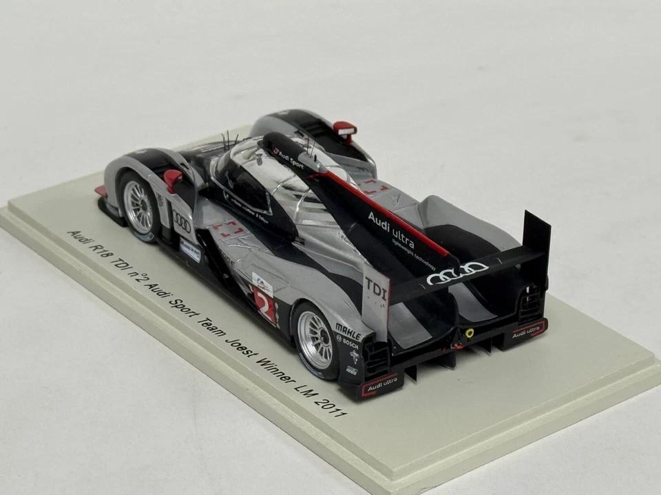 1/43 Spark Audi R18 TDi car #2 Team Joest Winner LeMans 2011 43LM11 JP62 - Image 2 of 4