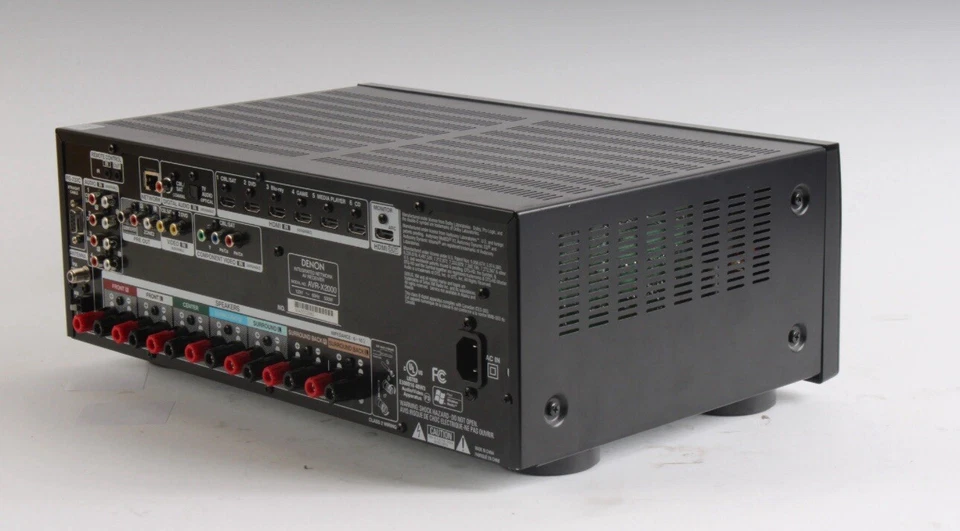 Denon AVR-X2000 Black 7.1-Channel 4K Ultra HD 3D AV Integrated Network Receiver - Image 3 of 4